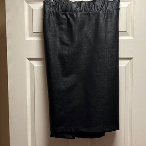 Torrid black lined coated stretchy black pencil skirt. Not NWT but never worn